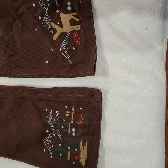 Girls Holiday pants and cardigan set Gymboree - Picture 2 of 8